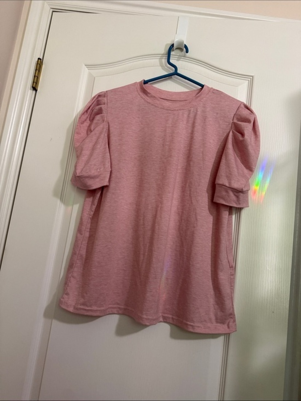 Women’s Puff-Sleeve Short Sleeve Tee - Pink